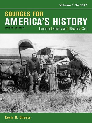 cover image of Sources for America's History, Volume 1